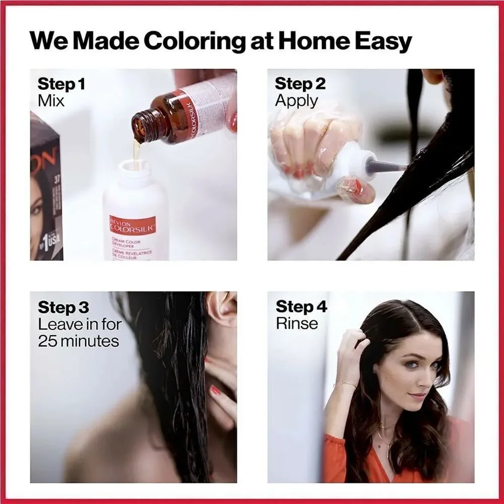 Revlon ColorSilk Hair Color,32Dark Mahogany Brown